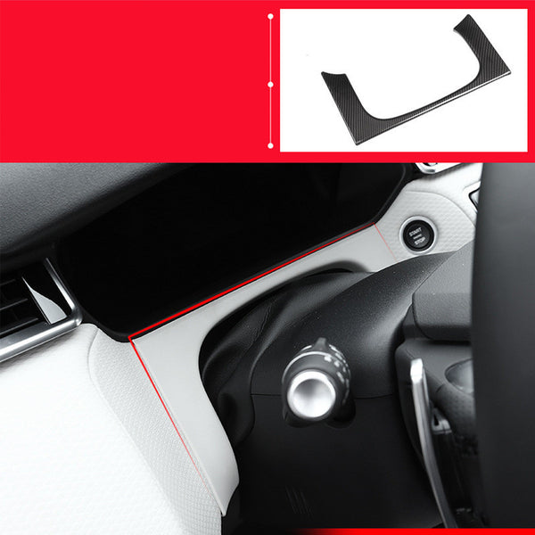 Central Control Air Conditioner Carbon Fiber Pattern Decorative Stickers Accessories