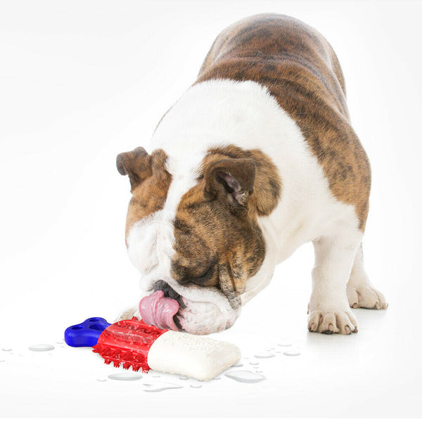 Floatable Pet Dog Cleaning Teeth Chew Toys Cooling Thirst Quenching Molar Stick Upgarded Pet Dog Cleaning Chew Toys Dogs Rubber Molar Stick