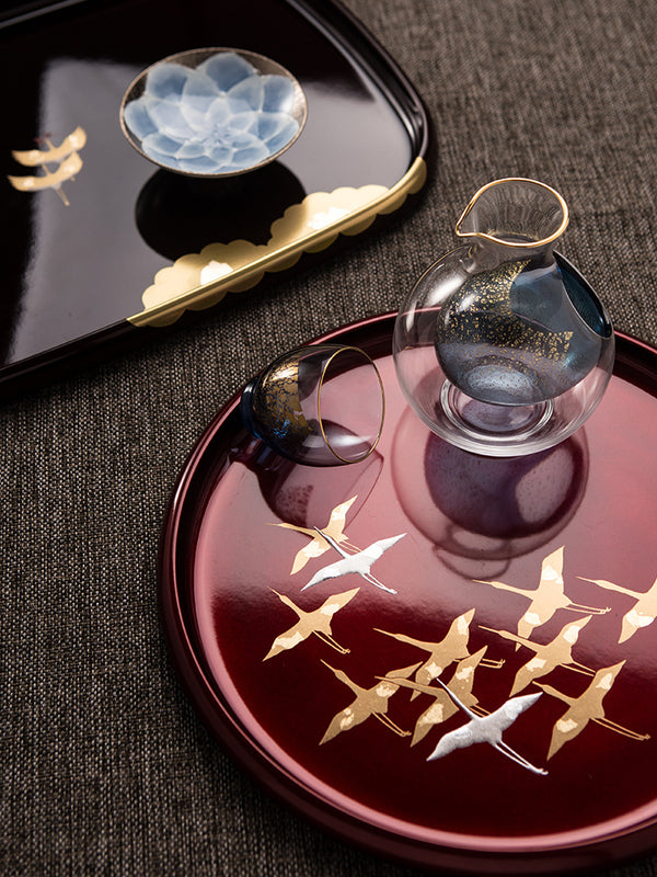 Shanjia Lacquerware Tray Household Fruit Tray Craftsman