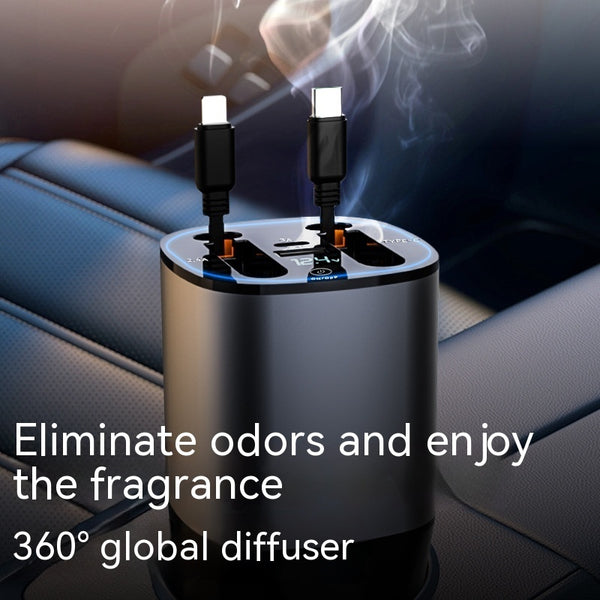Cup Car Charger Comes With Two Flexible Wire
